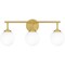 Quoizel Eloise Bath 3 Lights Aged Brass. ELO8624AB - alternate 1